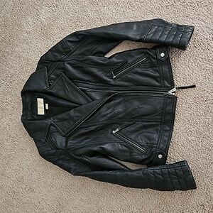MICHAEL Michael Kors Black Leather Jacket
